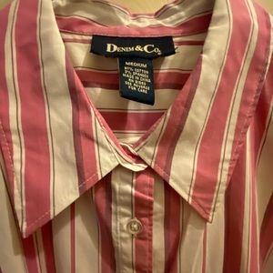 STRIPED LONG SLEEVE BUTTON DOWN